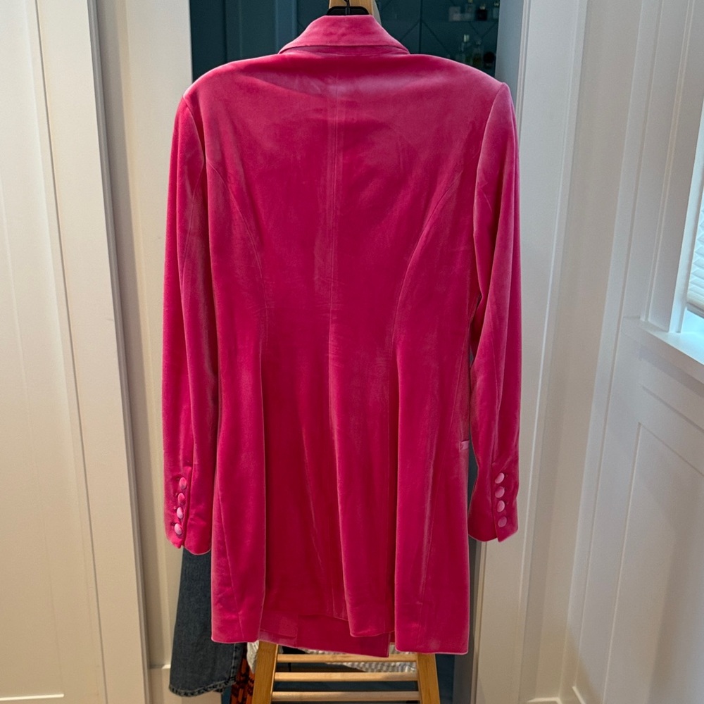 Good American Fuchsia Velvet Blazer - Picture 5 of 5